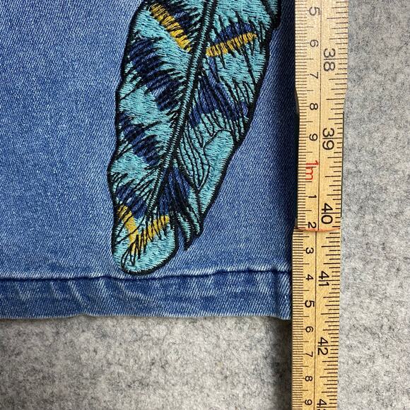 back in the saddle  jeans women’s 16 33x30 Embroidered tribe‎ Feathers cowgirl - Picture 9 of 16